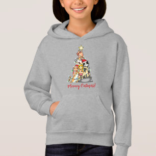 Söt Meowy Catmas Katter Julgran T Shirt