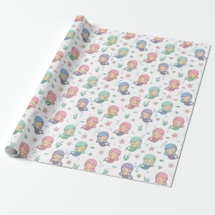 Söt mermaid-mönster presentpapper