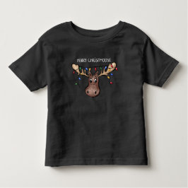 Söt Merry Christmoose Jul Älg Barn T Shirt