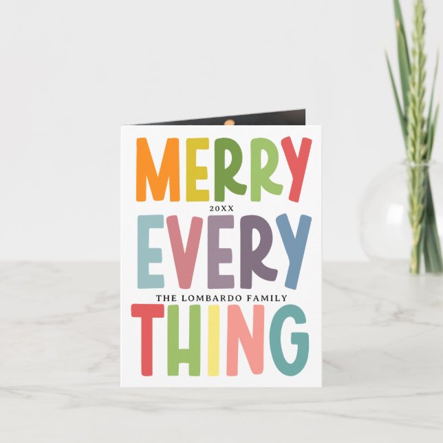 Söt Merry Everything Inclusive 2 foto Helgkort (Framsida)