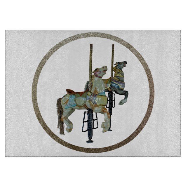 Söt Merry Go Round Carousel Horses (Framsidan)