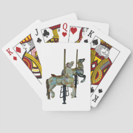 Söt Merry Go Round Carousel Horses Casinokort