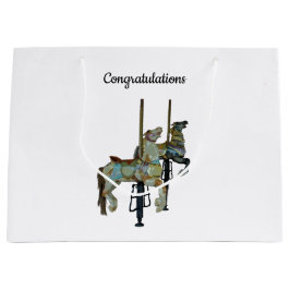 Söt Merry Go Round Carousel Horses Gift Bag