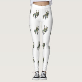 Söt Merry Go Round Carousel Horses Women's's Leggings