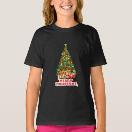 Söt Merry- och Bright Jul-familjens Helgdag T Shirt