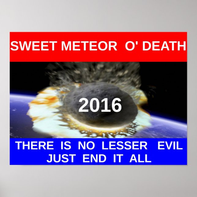 Söt meteor O' Död 20 x 16" Poster (Framsidan)