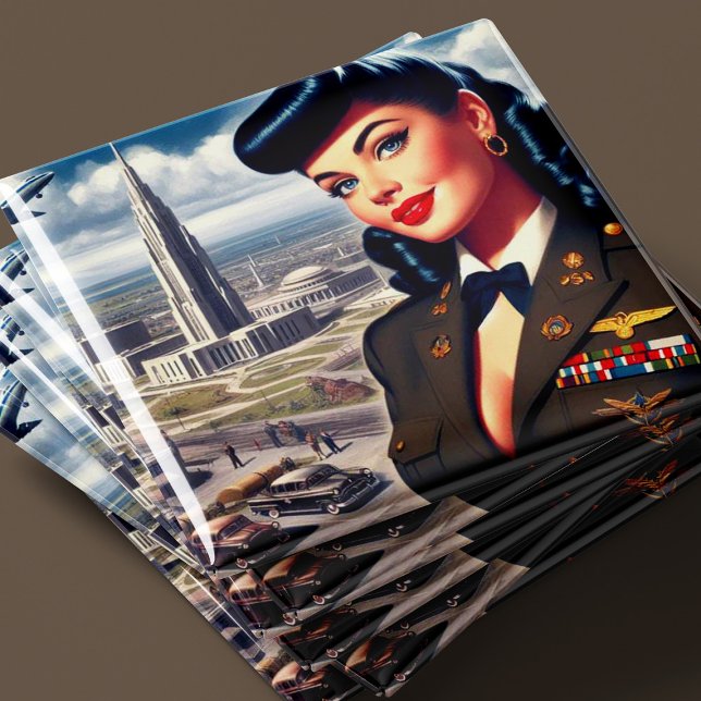 Söt militär pinuppa magnet (Skapare uppladdad)