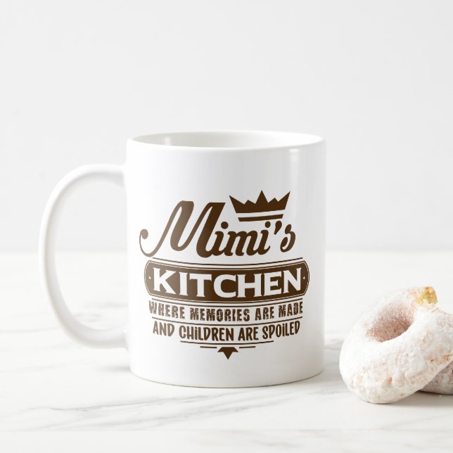 Söt Mimis köksordskonst Kaffemugg (Med munk)
