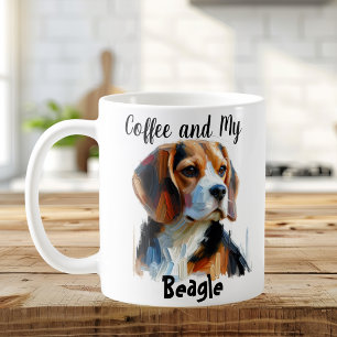 Söt Min Beagle Personlig Kaffemugg