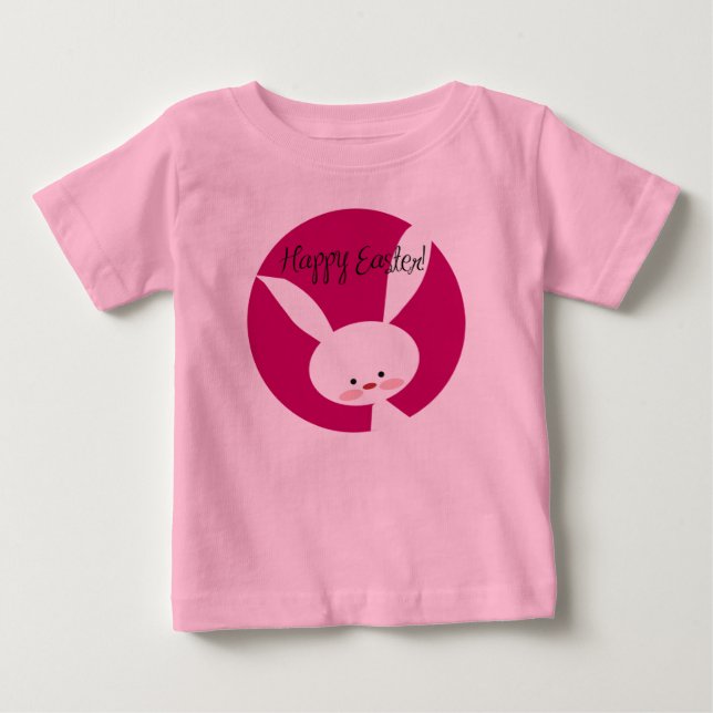 Söt Min Första Påsk Glad Påsk Hare Tee Shirt (Framsida)