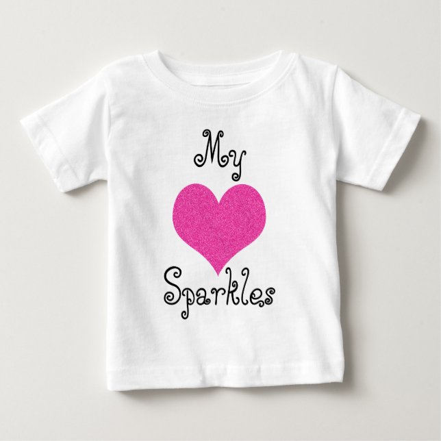 söt min hjärtskärpa, baby tshirt tee (Framsida)