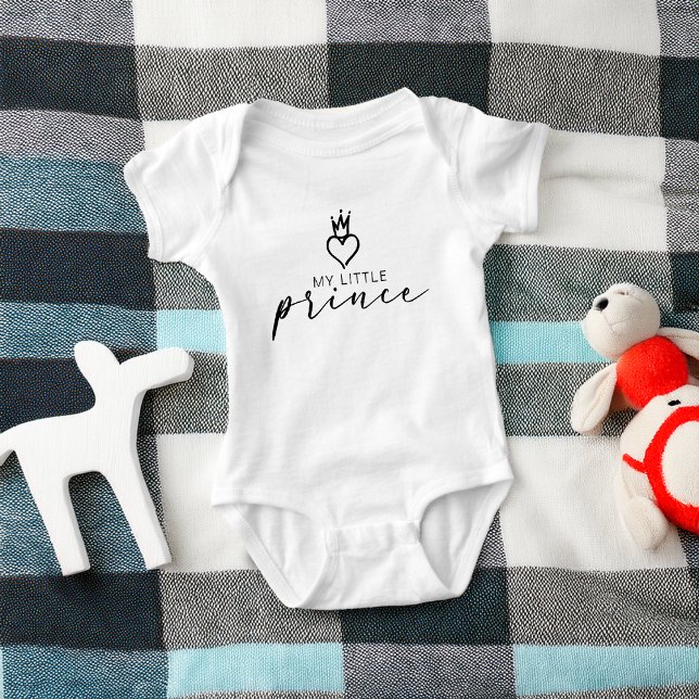 Söt Min Lille Prins Baby T Shirt (Cute My Little Prince Baby Baby Bodysuit)
