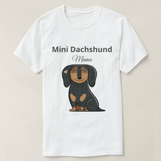 Söt Mini Dachshund Mamma T-Shirt Present
