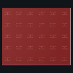 Söt minimalistisk djupröd & persika eget namn presentpapper<br><div class="desc">Du kan enkelt ändra typsnitt,  bakgrundsbild och färg,  bokstäver.</div>