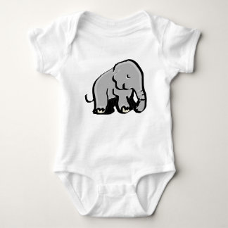 Söt minimalistisk elefantillustration t shirt
