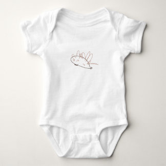 Söt minimalistisk igelkottkrabbel för barn t shirt