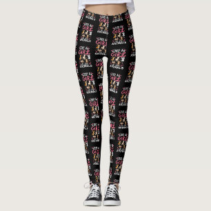 Söt minimalistisk kattillustration Roligt för katt Leggings
