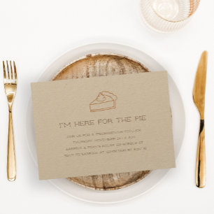 Söt minimalistisk Thanksgiving Inbjudningar