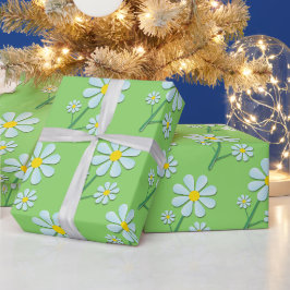 Söt minimalistisk vår tusensköns blomster presentpapper