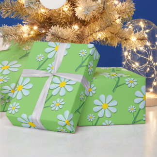 Söt minimalistisk vår tusensköns blomster presentpapper