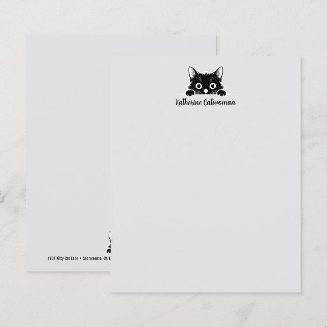 Söt Minimi-Katt Design - KATT 1 (Fram/baksida)