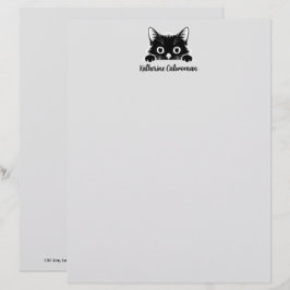 Söt Minimi-Katt Design - KATT 1 Brevhuvud