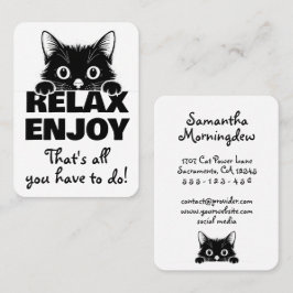 Söt Minimi-kattdesign - KATT 1 Visitkort