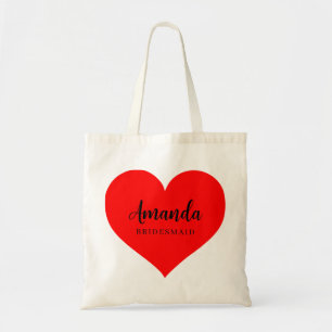 Söt Minimilistisk Brudtärna Totebag Tygkasse