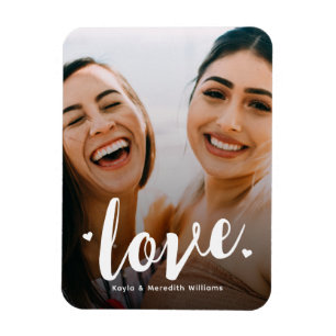 Söt minnesgåva för bästa vänners kärleksfoto magnet