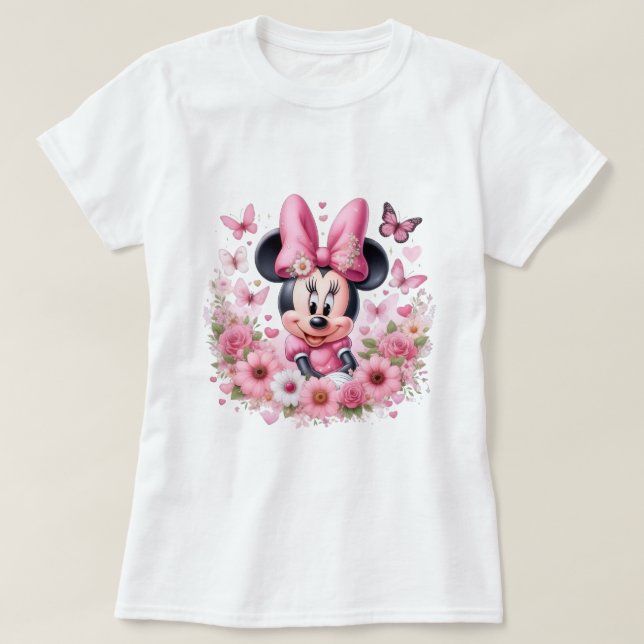 Söt Minnie Mouse Grafisk T-Shirt (Design framsida)