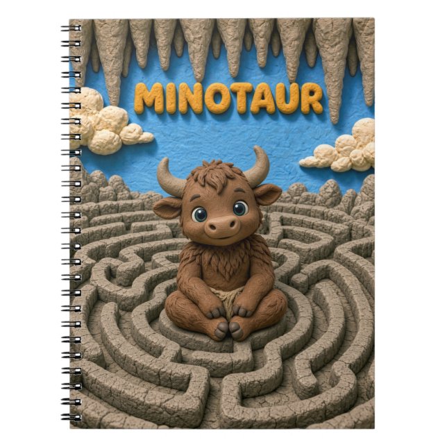 Söt Minotaur-bebis, Myttisk Anteckningsbok (Framsidan)
