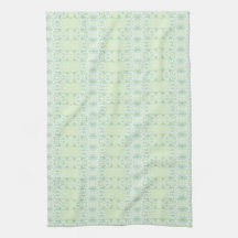 Söt Mint Grönt Blommigt Tea-Towel