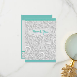 Söt Mint-Grönt Tack Kort