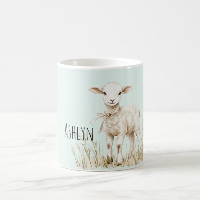 Söt Mint Lamm Påsk Kaffemugg (Center)
