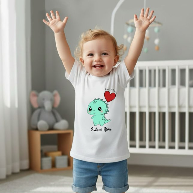 Söt Mintgrön Dinosaurie T Shirt (Skapare uppladdad)