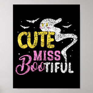 Söt Miss Bootiful Flickor Skräckkostym Halloween Poster