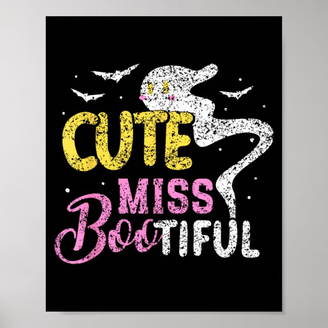 Söt Miss Bootiful Flickor Skräckkostym Halloween Poster (Framsidan)
