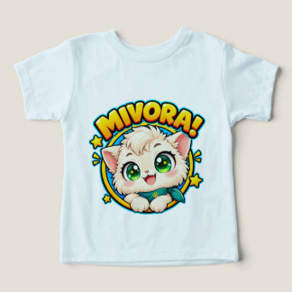 Söt Mivora Anime Katt Barn T-Shirt