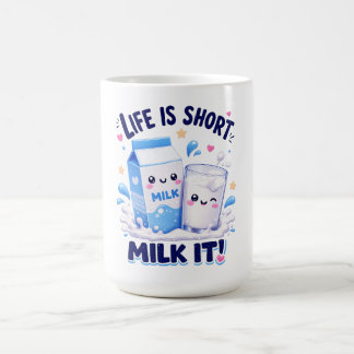 Söt mjölkälskare kaffemugg