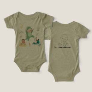 Söt & Mjuk Baby Onesie – Bella+Canvas Tri-Blen T Shirt