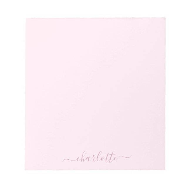 Söt Mjuk Rosa och  Anteckningsblock (Framsida)