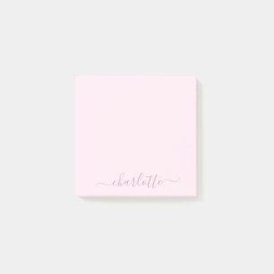 Söt Mjuk Rosa och Post-it Block