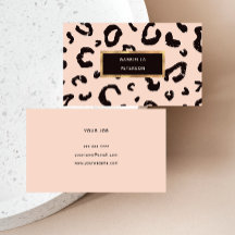 Söt Mode Rosa Leopard Guld Ram
