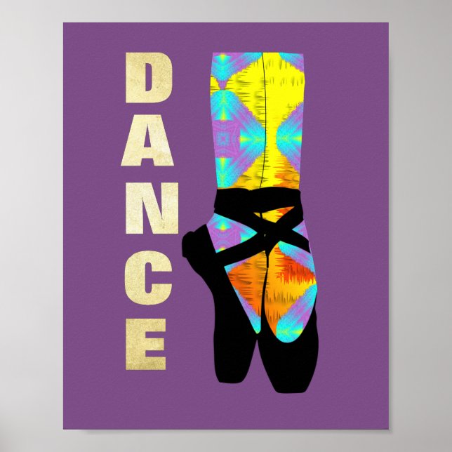 Söt Modern Art Ballet Thance Poster (Framsidan)