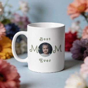 Söt Modern Bästa Mamma Någonsin 2 Foto Mugg
