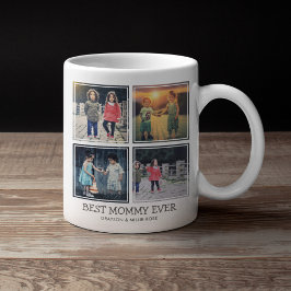 Söt Modern Bästa Mamma Någonsin | Fotokollage Kaffemugg