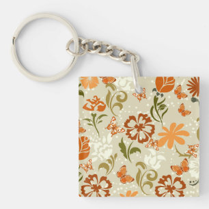 Söt Modern Blommönster