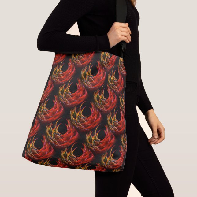 Söt Modern Boho Elegant Abstrakt Konst Mönster #50 Axelväska (Närbild)