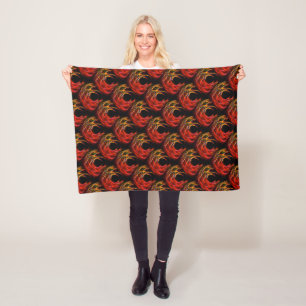Söt Modern Boho Elegant Abstrakt Konst Mönster #50 Fleecefilt