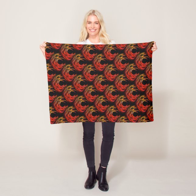 Söt Modern Boho Elegant Abstrakt Konst Mönster #50 Fleecefilt (På plats)